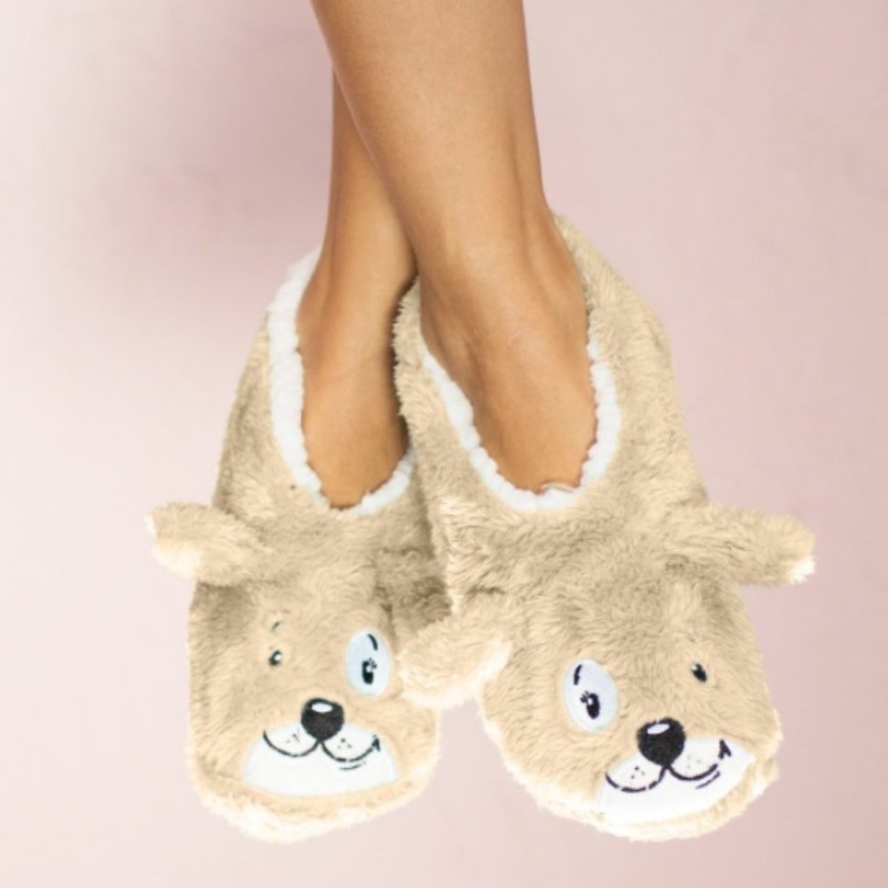 Faceplant Tan Dog Tired Footsies XL
